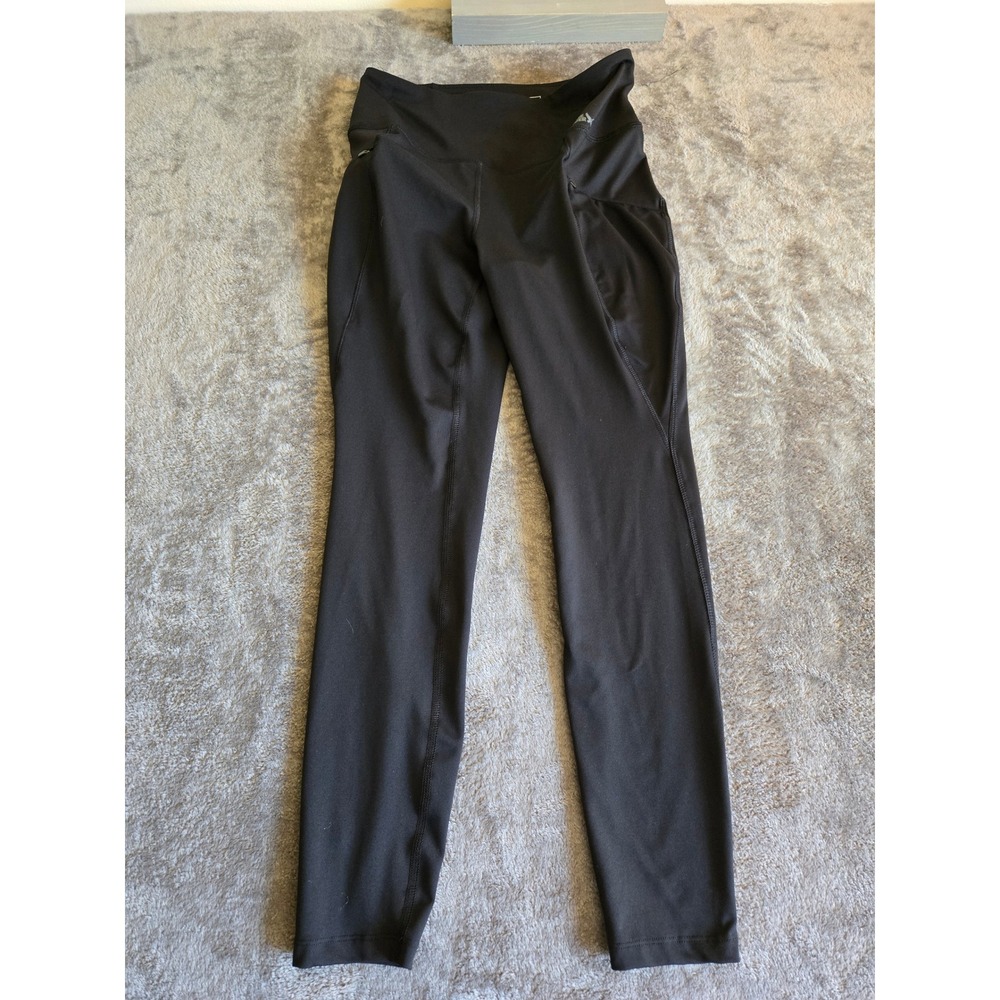 Eddie Bauer Trail Tight Women S Black Excellent High Rise Zipper Pocket Leggings